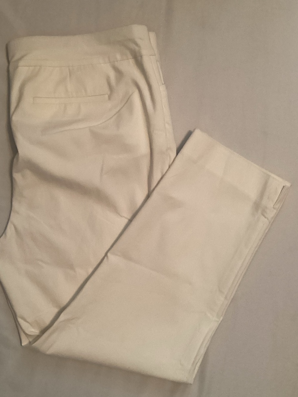 Chico’s Winter White Pull On Waistband Ladies Pants Size 3R (USA 16R)